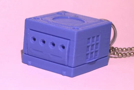 Móc khóa Nintendo Gamecube in 3D cực chất cho fan game - Image 1