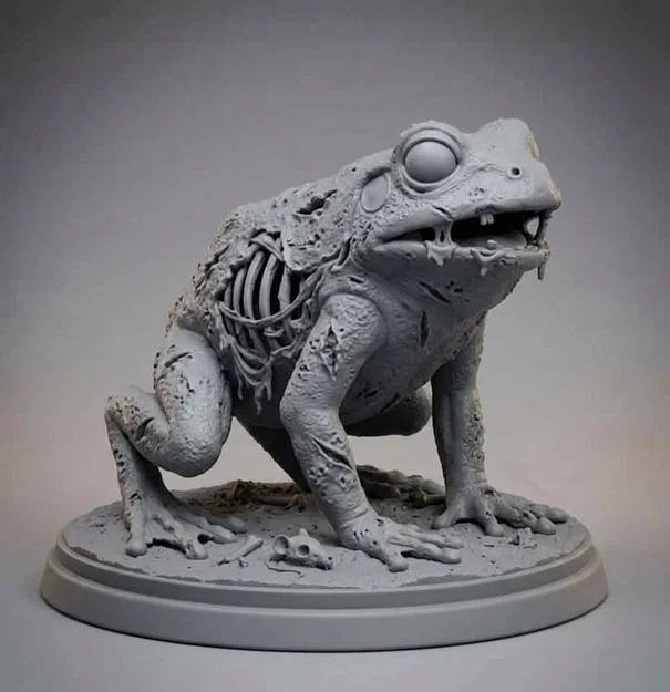 Mô hình tượng ếch zombie cực chi tiết cho người đam mê in 3D - Image 1
