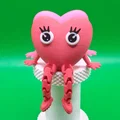 Mô hình trái tim có chân linh hoạt cực đáng yêu - In 3D không hỗ trợ - Thumbnail 1