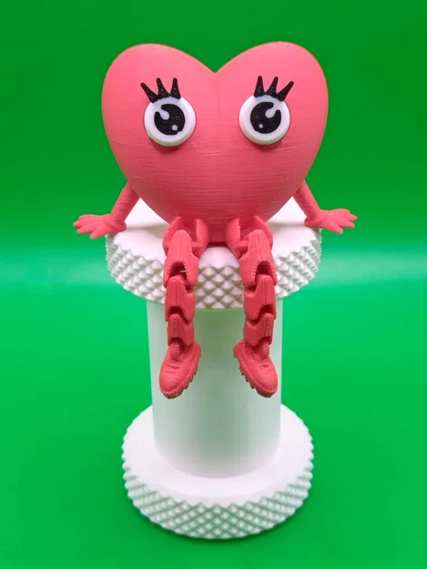 Mô hình trái tim có chân linh hoạt cực đáng yêu - In 3D không hỗ trợ - Image 3