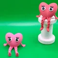 Mô hình trái tim có chân linh hoạt cực đáng yêu - In 3D không hỗ trợ - Thumbnail 4