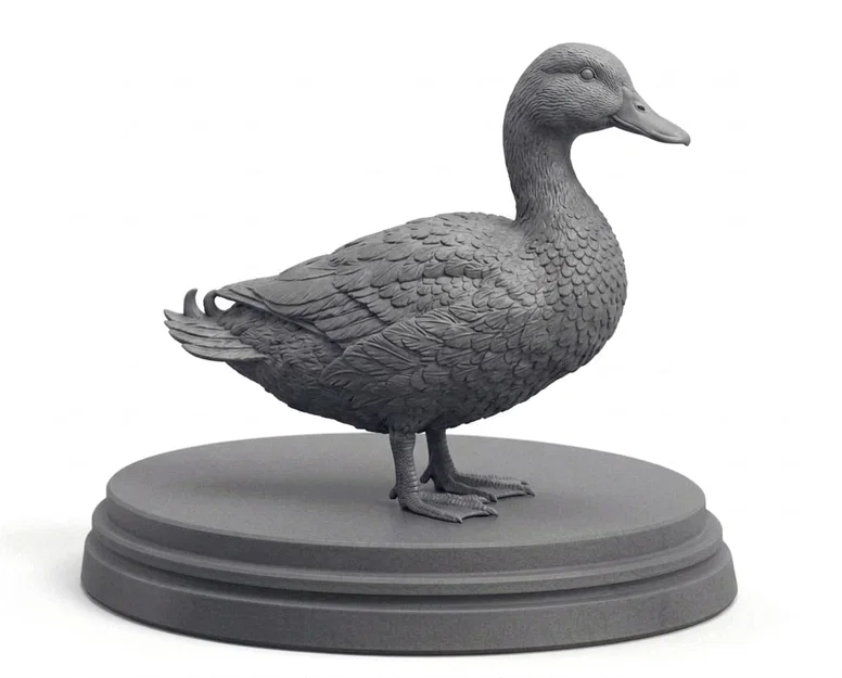 Mô hình tượng chú vịt 3D (Duck Statue) tinh xảo - Image 1