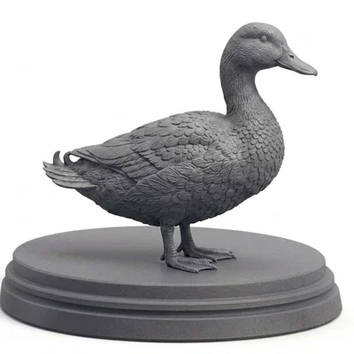 Mô hình tượng chú vịt 3D (Duck Statue) tinh xảo
