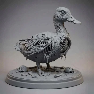 Tượng Vịt Zombie (Zombie Duck) - Mô hình 3D chi tiết cao ấn tượng