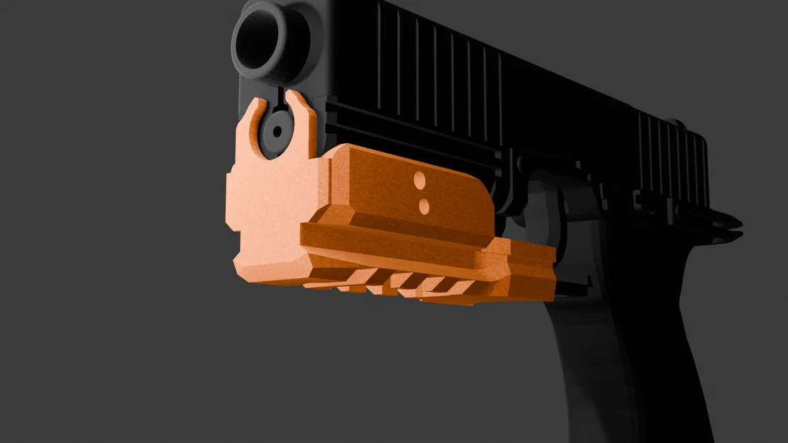 Thanh rail Picatinny cho Glock-17 - Image 1