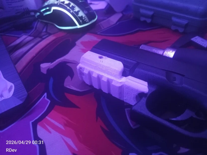 Thanh rail Picatinny cho Glock-17 - Image 3