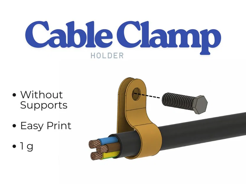 Kẹp giữ dây/cáp Cable Clamp Holder - Image 1