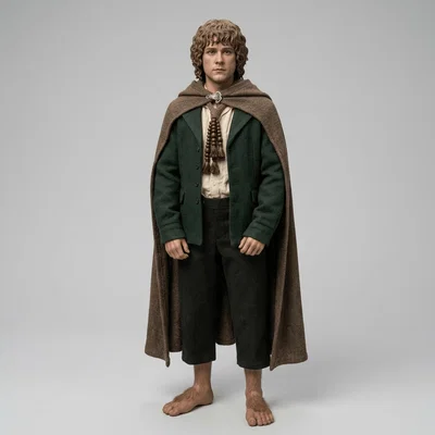 Mô hình 3D nhân vật Pippin từ Lord of the Rings