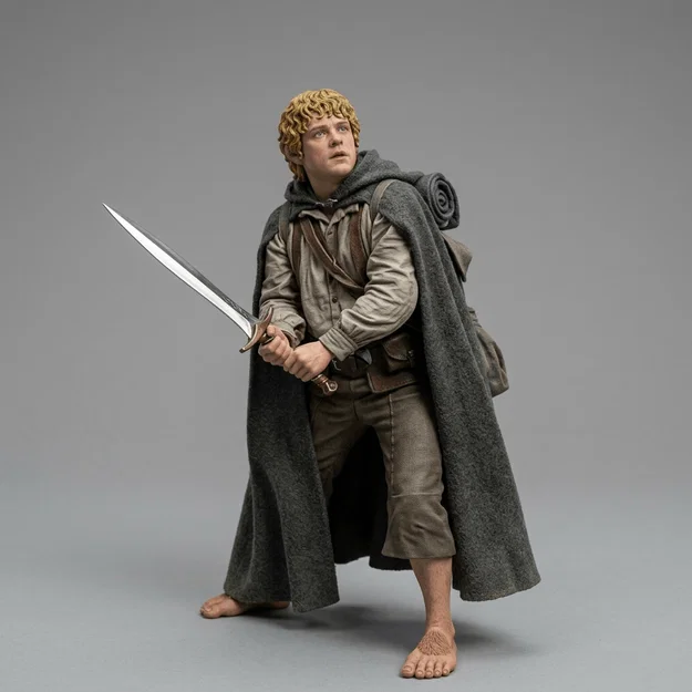 Mô hình 3D Samwise Gamgee trong Lord of the Rings - Tượng đẹp sắc nét - Image 1