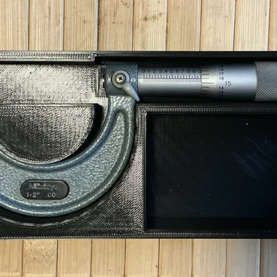 Khay đựng thước đo Micrometer 1-2 inch thiết kế thông minh