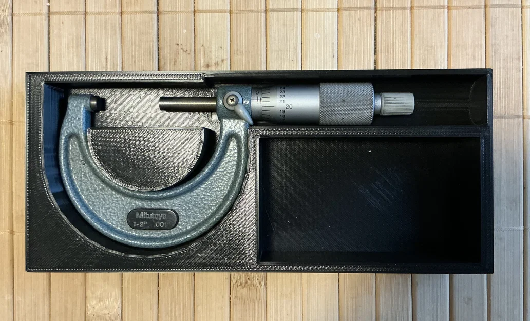 Khay đựng thước đo Micrometer 1-2 inch thiết kế thông minh - Image 3