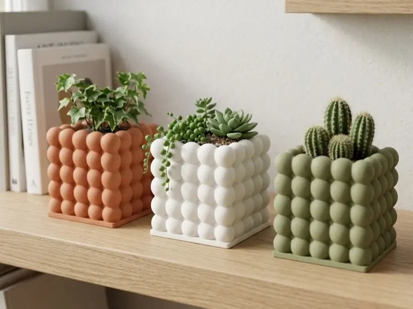 Bộ sưu tập chậu cây và hũ đựng đồ gia dụng 3D tiện ích - Image 2