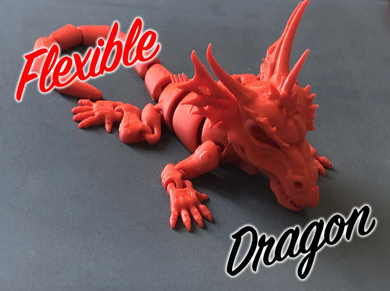 Bé Rồng Linh Hoạt Đầu To (Flexible Baby Dragon with a big head) - Image 1