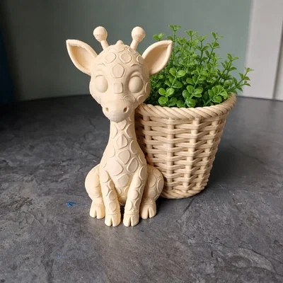 Chậu Trồng Cây Hươu Cao Cổ Dễ Thương (Cute Giraffe Planter)