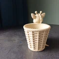 Chậu Trồng Cây Hươu Cao Cổ Dễ Thương (Cute Giraffe Planter) - Thumbnail 4