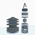 Fedelcode Mach 10 – còi siren 3D printable (khổ in tối thiểu 256×256mm) - Thumbnail 5
