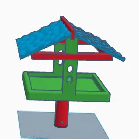 Bàn cho chim ăn ngoài vườn (Garden Bird Table) - Image 1