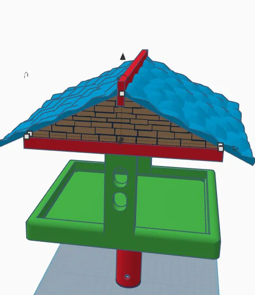 Bàn cho chim ăn ngoài vườn (Garden Bird Table) - Image 3
