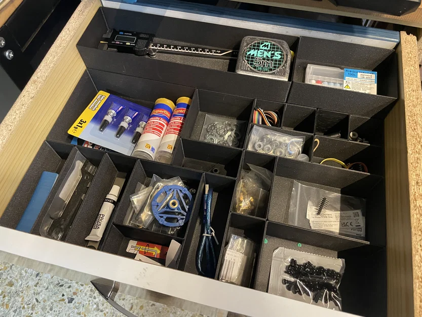 Bộ hệ thống lưới và khay tổ chức ngăn kéo in 3D đa năng - Image 2