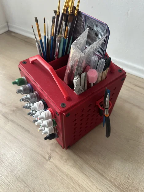 Khối cube giữ sơn Army Paints kèm khay giữ cọ - Image 1