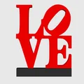 Mô hình trang trí chữ LOVE 3D nghệ thuật - Đồ decor bàn làm việc - Thumbnail 1