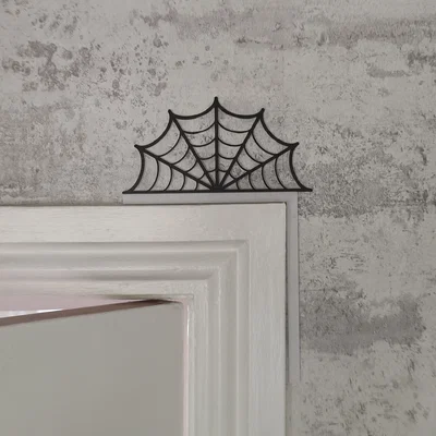 Trang trí góc cửa mạng nhện (Spider Web Door Corner Decoration)