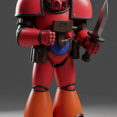 Mô hình 3D Space Marine Blood Angels cho người yêu thích Warhammer 40k