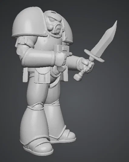Mô hình 3D Space Marine Blood Angels cho người yêu thích Warhammer 40k - Image 2