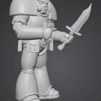 Mô hình 3D Space Marine Blood Angels cho người yêu thích Warhammer 40k