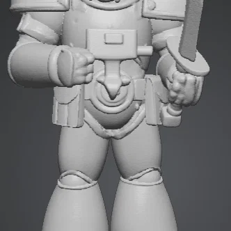 Mô hình 3D Space Marine Blood Angels cho người yêu thích Warhammer 40k