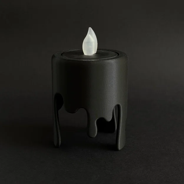 Đế cắm nến LED Tealight 38mm phong cách tan chảy độc đáo - Image 1