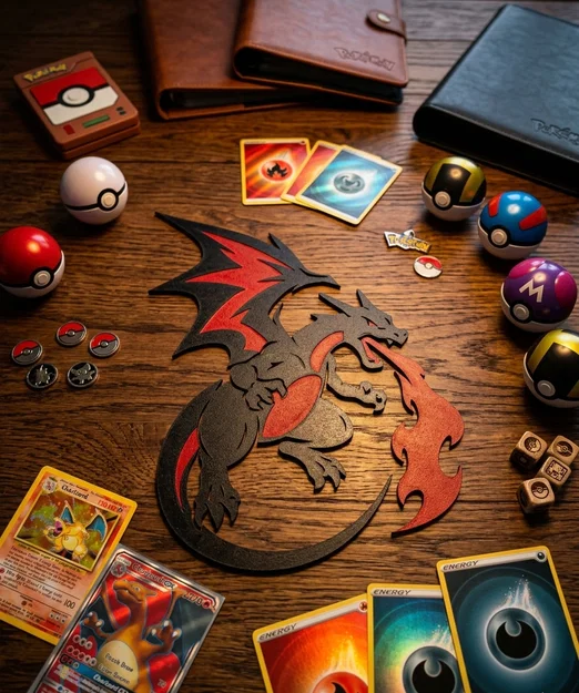 Mô hình treo tường Charizard (Pokémon) - Trang trí 3D độc đáo - Image 1