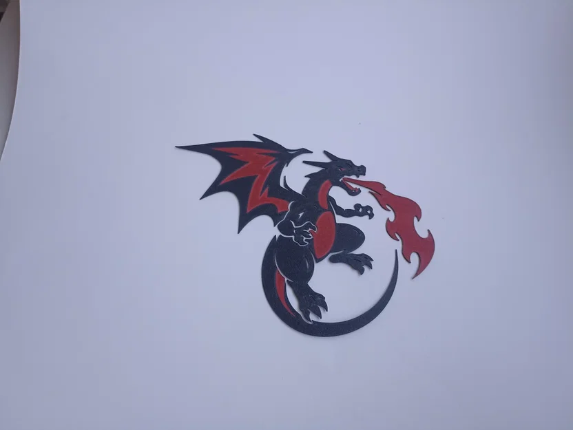 Mô hình treo tường Charizard (Pokémon) - Trang trí 3D độc đáo - Image 2