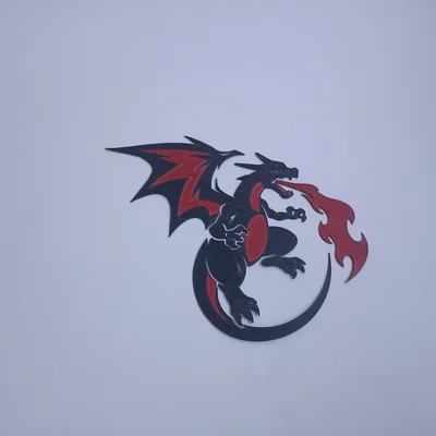 Mô hình treo tường Charizard (Pokémon) - Trang trí 3D độc đáo