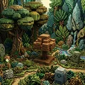 Cây Pixel (Phong cách Voxel) - Thumbnail 1
