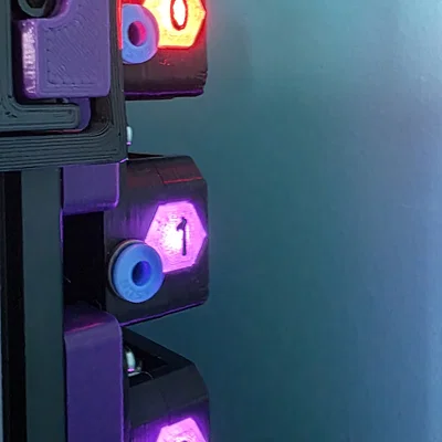 Cảm biến filament thông minh: runout switch + nút RGB backlit
