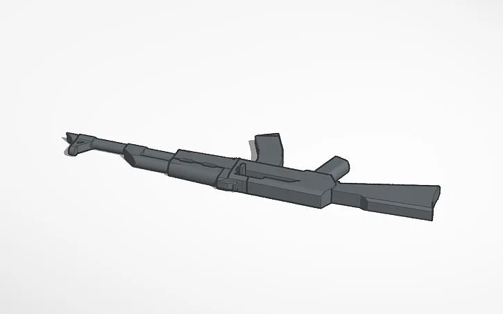 Mô hình phụ kiện súng AK-47 cho nhân vật Dummy 13 - Image 1