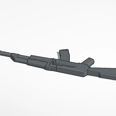 Mô hình phụ kiện súng AK-47 cho nhân vật Dummy 13