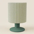 Đèn bàn chân pedestal – chụp cylinder họa tiết khối lập phương 3D nổi - Thumbnail 7