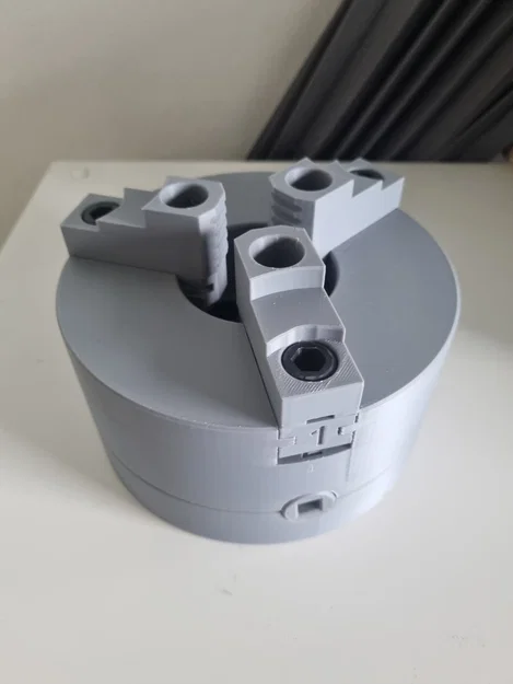 CNC Lathe Chuck tự canh tâm (3D Printable) - Image 2