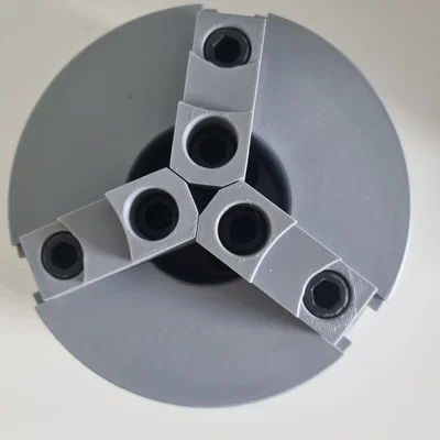 CNC Lathe Chuck tự canh tâm (3D Printable)
