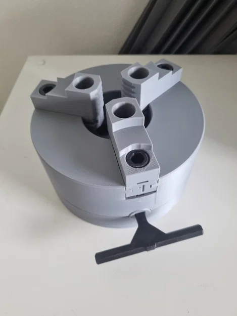 CNC Lathe Chuck tự canh tâm (3D Printable) - Image 4