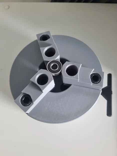 CNC Lathe Chuck tự canh tâm (3D Printable) - Image 6