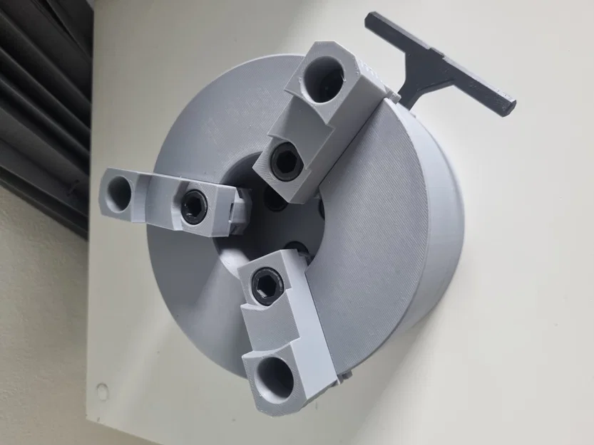 CNC Lathe Chuck tự canh tâm (3D Printable) - Image 8