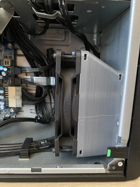 HP Z440: Gắn fan trước 120mm kèm lọc bụi (Z440 120mm front fan with filter) - Image 2