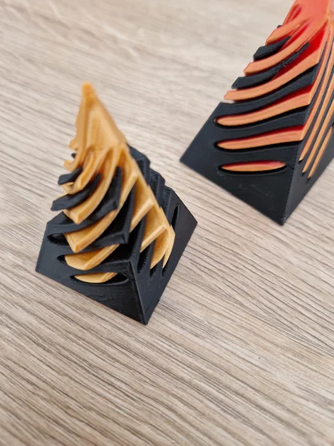 Mô hình tháp xoắn giải trí Spiral Fidget Square (File in 3D) - Image 3