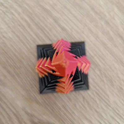 Mô hình tháp xoắn giải trí Spiral Fidget Square (File in 3D)