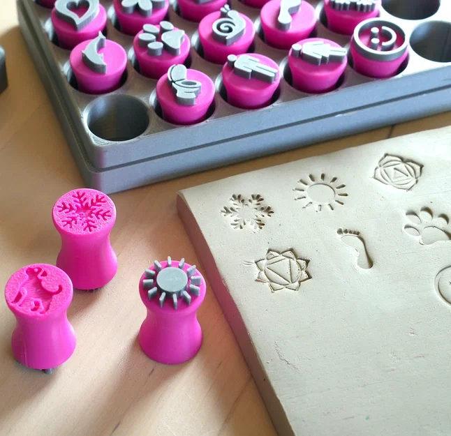 Bộ Mini Clay Stamp 10 mm – Chi tiết cao | Cần nozzle 0.2 - Image 4