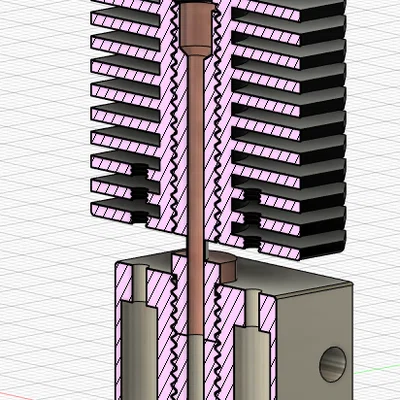 File thiết kế 3D Creality Spider v1 500c Hotend (Chuẩn STEP)