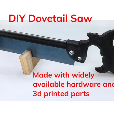 Cưa Dovetail (Dovetail Saw) DIY in 3D